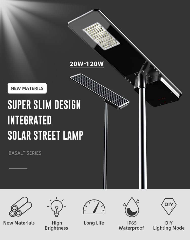 60w solar street light