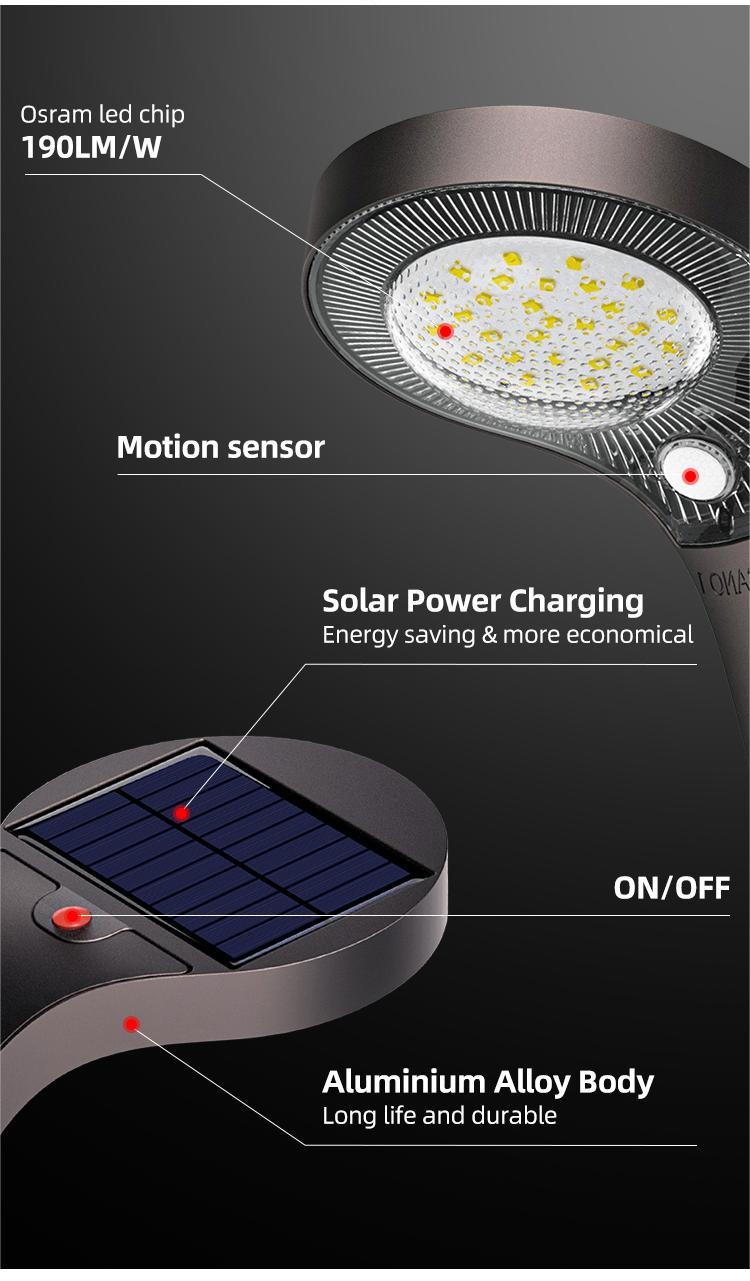 Solar wall lighting