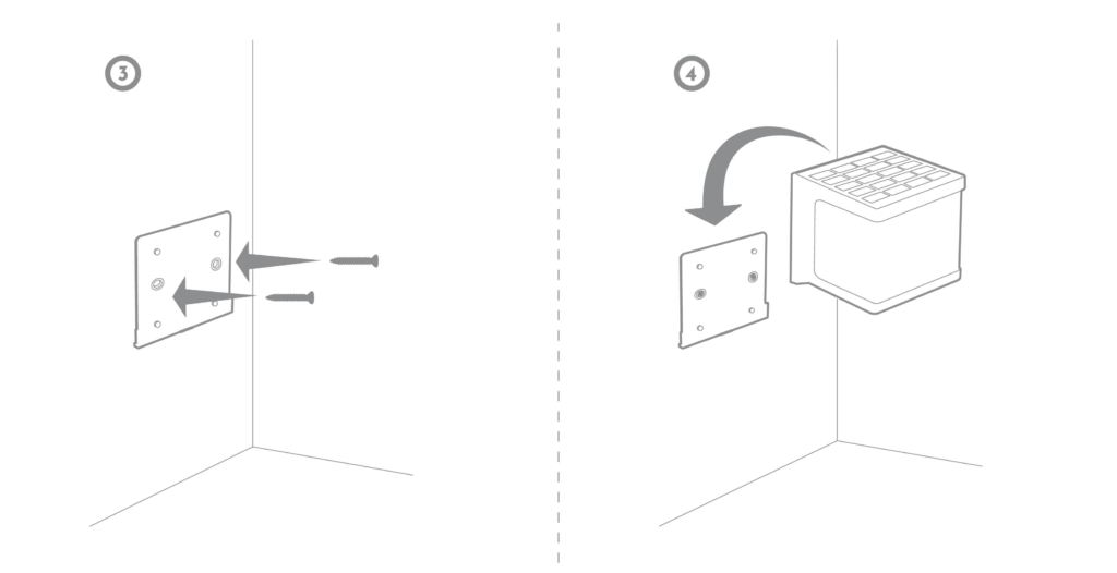 solar wall light install 2